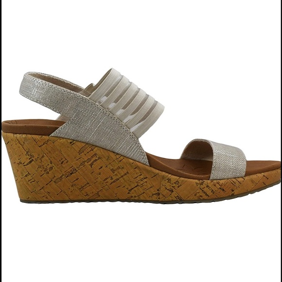 Skechers Shoes - Skechers Cali Women's Beverlee Smitten Kitten Wedge Sandal Beige